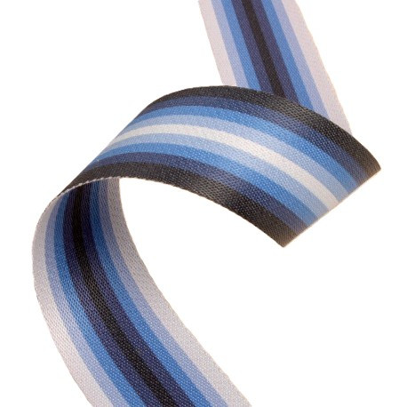 Gurtband Stripes "blau" 40mm