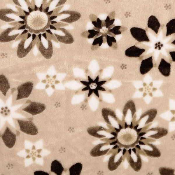 Wellnessfleece Double "Flower" sand