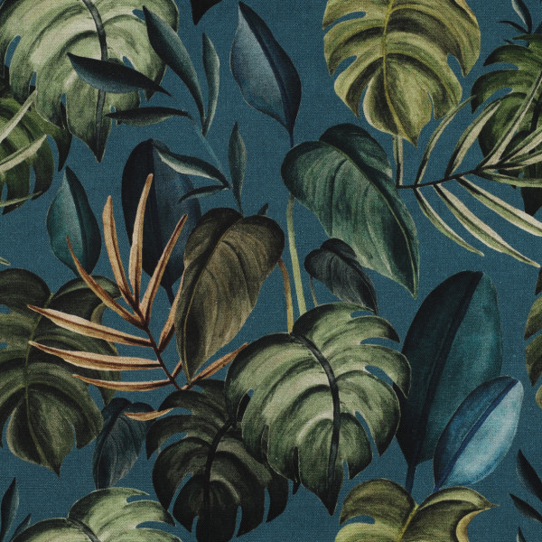 Canvas "Monstera Leaves" petrol